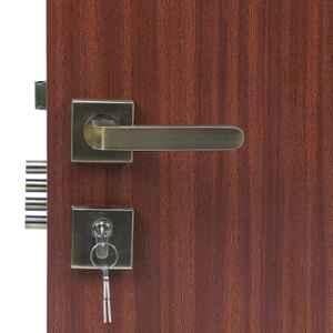 Handle Waala Rose LB-303 60mm Stainless Steel Silver Both Side Key Mortise Door Lock Set