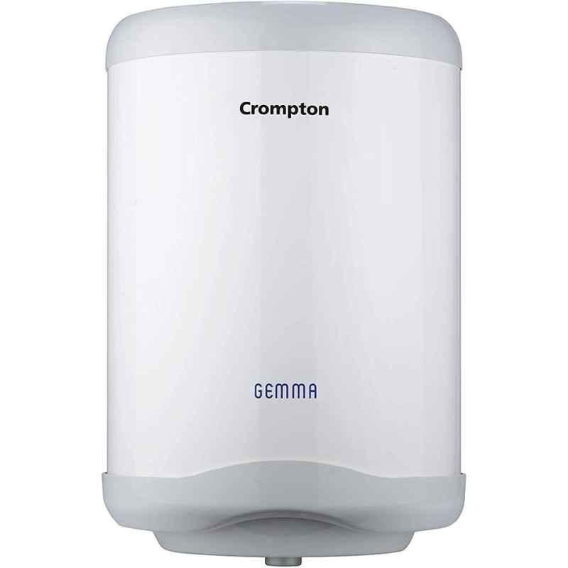Crompton Gemma 10L Plastic Body White & Grey Storage Water Heater, ASWH-1710A- IVY