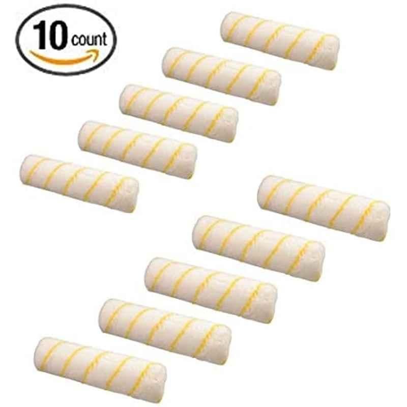 Abbasali 4 inch Microfiber Paint Brush Roller Refill (Pack of 10)