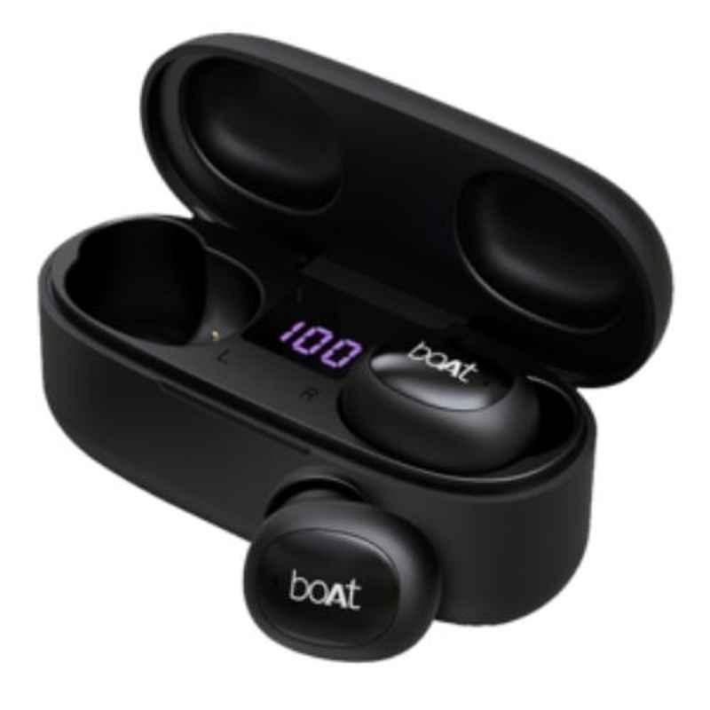 boAt Airdopes 121 Black Bluetooth Earbuds with Mic