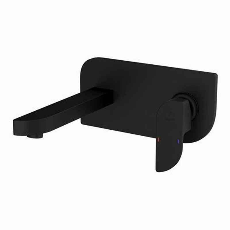 Jaquar Alive Black Matt Single Lever Basin Mixer Wall Mounted Kit, ALI-BLM-85233N
