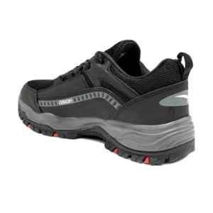 Asian Protective 01 Rexine TPR Outsole Composite Toe Black Sports Safety Shoes, Size: 7