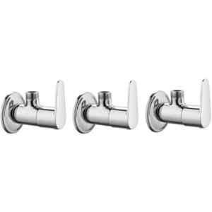 Fastgear Fusion Brass Chrome Finish Angle Wall (Pack of 3)