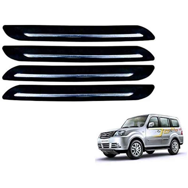 Kozdiko 4 Pcs Single Chrome Bumper Protector Set for Tata Sumo Grand