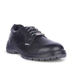 Liberty SHAKTI-2SK Buff Grain Barton Leather Steel Toe Black Safety Shoes, Size: 7
