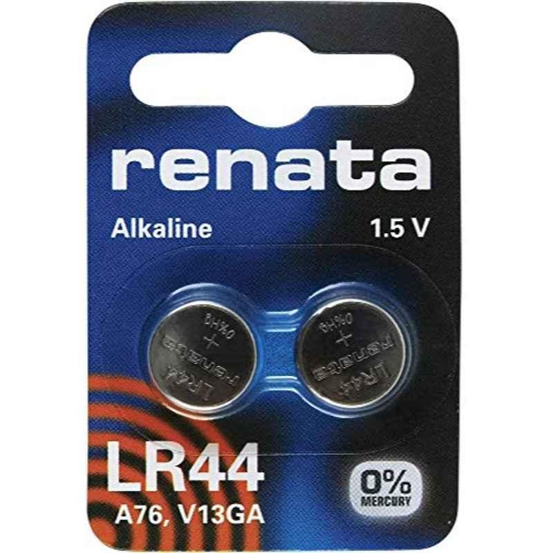 Renata 1.5V Lithium Battery, Lr44 (Pack of 2)