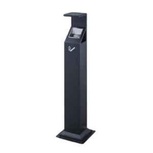 Brooks Stainless Steel Dark Grey Ashtray Bin, BKS SS ASH 681