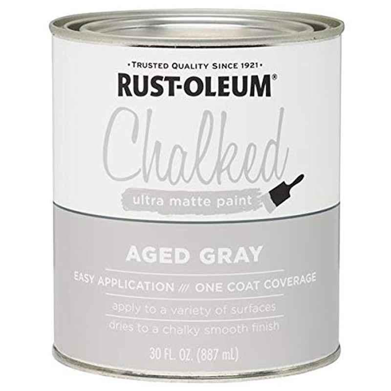 Rust-Oleum Chalked 30 fl Oz Aged Grey 285143 Ultra Matt Paint