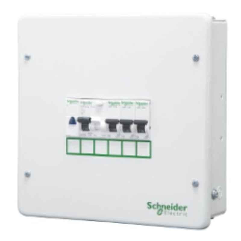 Schneider Electric ACTI-9 8 Way Single Door SPN White Distribution Board, A9HSNS08