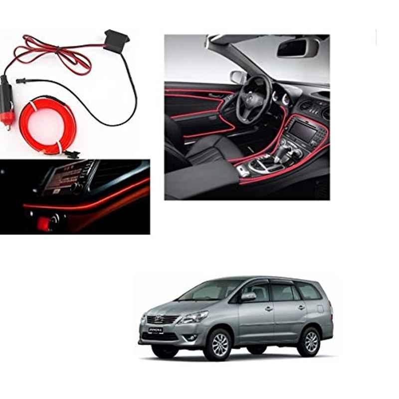 Kozdiko 12V 5m Red Car Interior Decor Neon Strip Light for Toyota Innova, Koz-90108