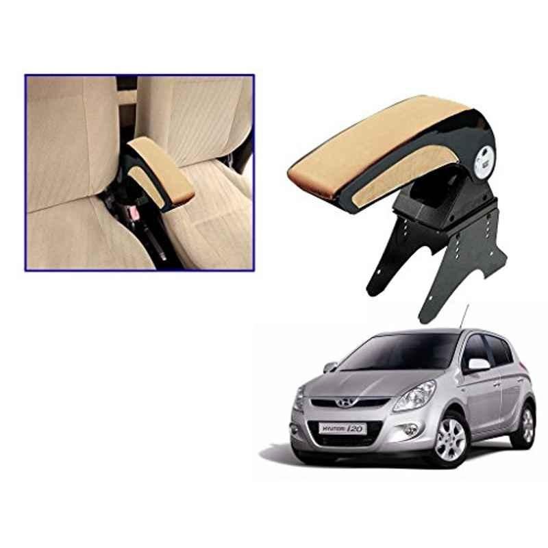 Kozdiko Beige Chrome Armrest for Hyundai i20, koz_15598