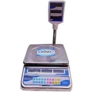 I Tech 30kg Stainless Steel Silver Price Counting Weight Machine with Green Display, SSPRC-30