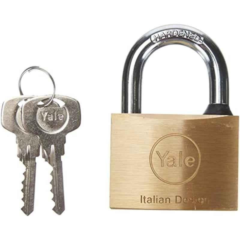 Yale 110 Y1100060080X 60mm Brass Key Padlock
