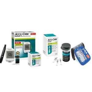 Dr. Morepen BP-02-XL Blood Pressure Monitor & Accu-Chek Instant S Meter Glucometer with 60 Test Strips