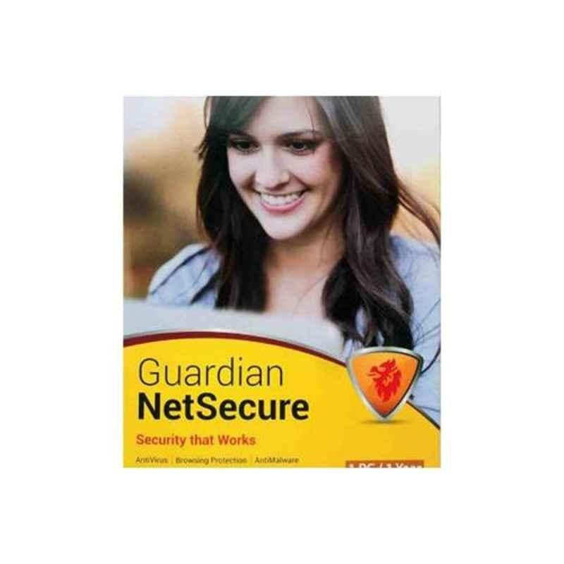 Guardian Net Secure Antivirus 1 User 1 Year with CD