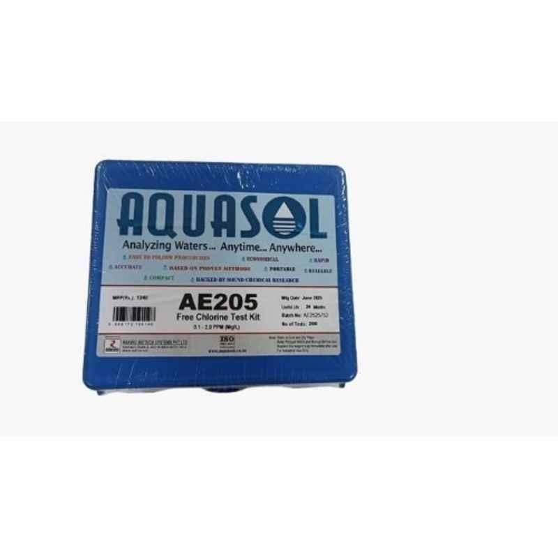 Aquasol 0.1-2.0mg/l Free Chlorine Test Kit for Home, Industrial & Laboratory Use, AE 205