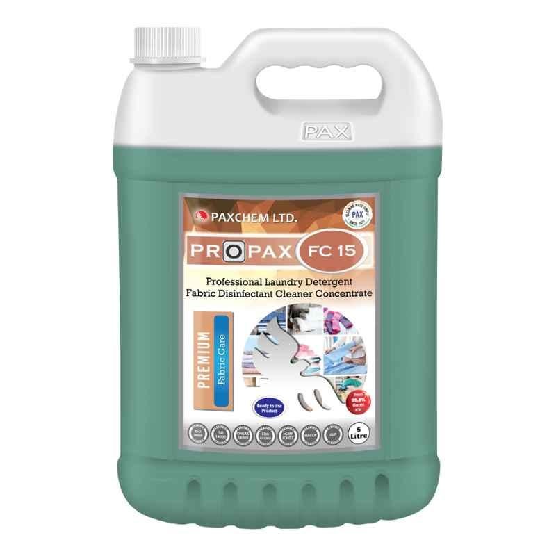 ProPax FC 15 Professional Liquid Disinfectant Laundry Detergent Fabric Cleaning Wash Concentrate, 5L