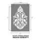 Kayra Decor 16x24 inch PVC Indian Serenity Wall Painting Stencil, KDDR-0002