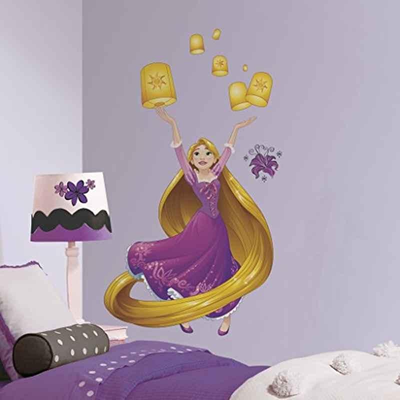 Asian Paints W071D4D9Y45 Nilaya Vinyl Disney Sparkling Rapunzel Giant Self Adhesive Wall Sticker, HPCA4194
