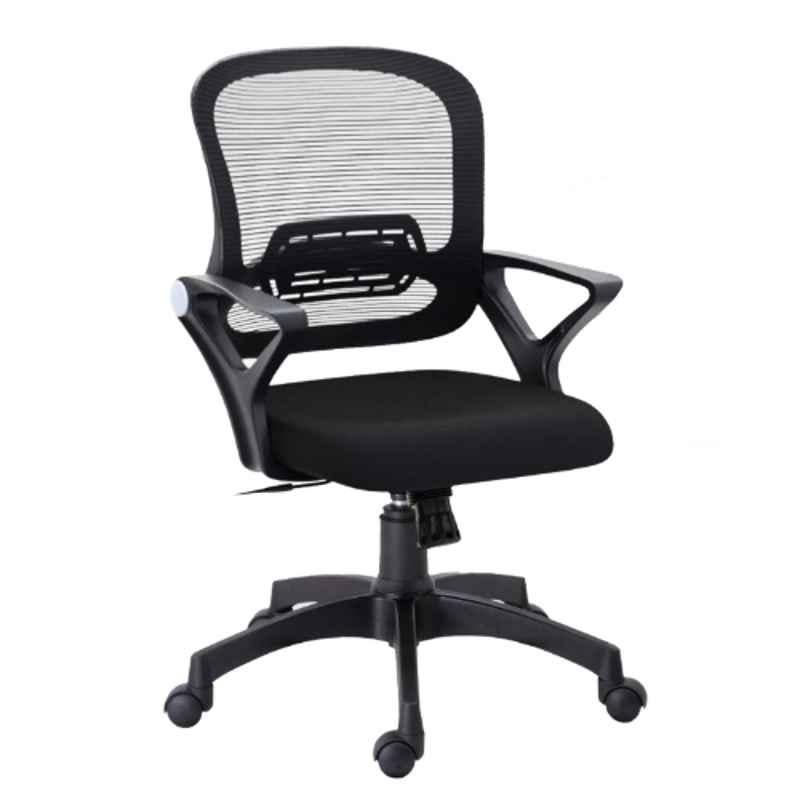 HUMAN METHOD BLOSSOM MB Medium Back Alloy Steel &a; Nylon Black Executive Chair with Fixed Arms, HMBL03-EC-picture-43