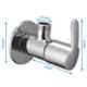 ZAP Prime Chrome Finish Brass Angle Cock Valve with Wall Flange
