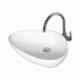Uken Washbasin Basin For Bathroom Ceramic Wall Hung Table Top Premium Ceramic Wash Basin For Bathroom (Alessia)