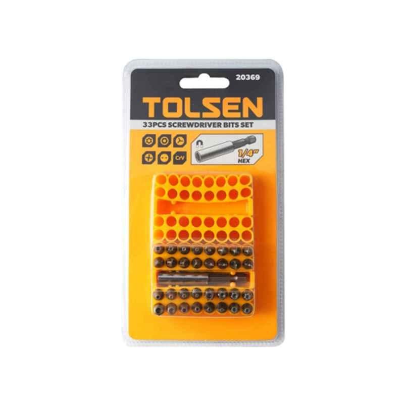 Tolsen 33 Pcs Magnetic Bits Holder Set, 20369