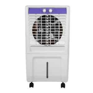 Hindware Xeno Plus 105W 58 Litre PP Plastic White & Lavender Personal Air Cooler with Honeycomb Pad Cooling & 1 Year Warranty, 529960