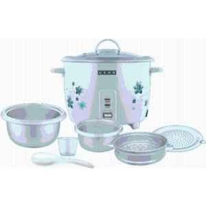 Usha 1.8 Litre 700W Aluminium White Electric Rice Cooker, RC18GS2