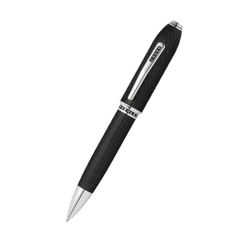 Cross Peerless 125 Black Ink Tokyo Brushed Black PVD Finish Ballpoint Pen, AT0702-8