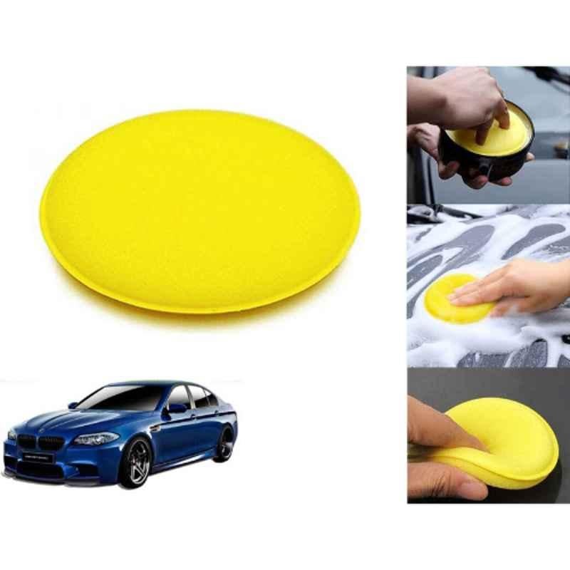 Auto Pearl Polyurethane Beige Washing & Waxing Polish Foam Sponge for M5