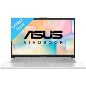 Asus E1504GA-NJ321WS VivoBook Go 15 2023 Thin & Light Cool Silver Laptop with Intel 8 Cores/8 Threads Core i3 N305 8GB/512GB SSD/Windows 11 Home & 15.6 inch Display, 90NB0ZT1-M001K0