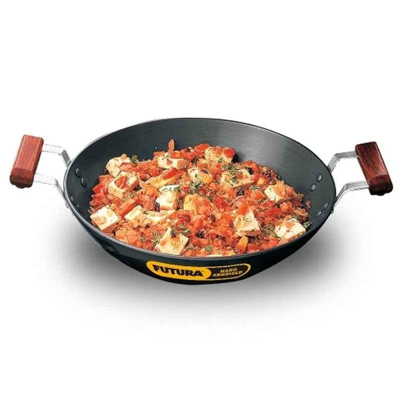 Hawkins Futura 2.5 Litre 26cm Hard Anodised Flat Bottom Deep Fry Pan, AD 25 (Pack of 5)