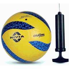 Nivia Craters 2.0 Yellow & Blue Volleyball Ball Pump