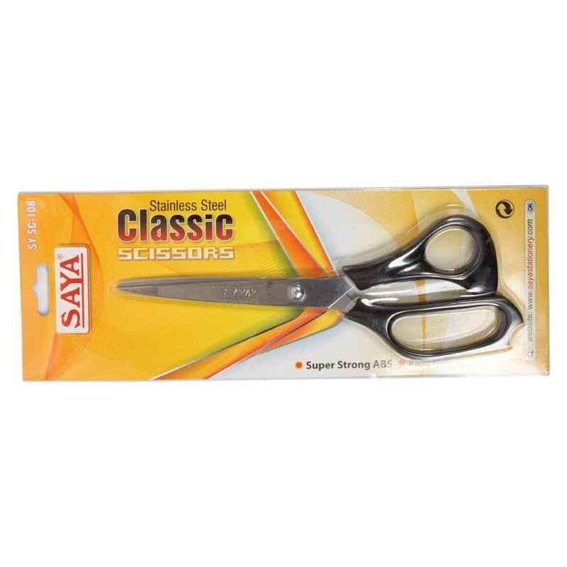Saya SYSC108 Black Multipurpose Scissors, Weight: 80 g (Pack of 20)