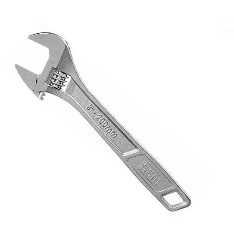 Black+Decker 200mm Adjustable Wrench, BDHT81591 (Pack of 6)
