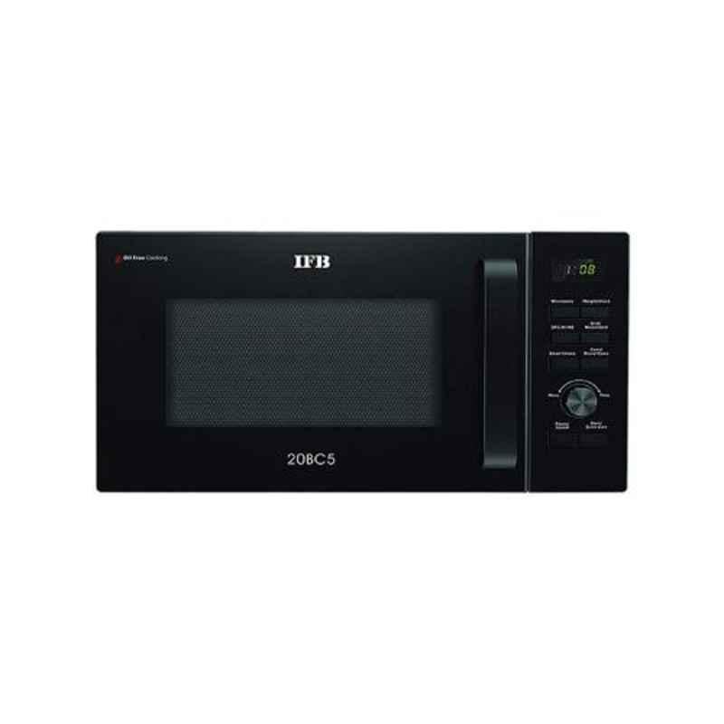 IFB 20L Stainless Steel Black Convection Microwave Oven with Starter Kit, 20BC5