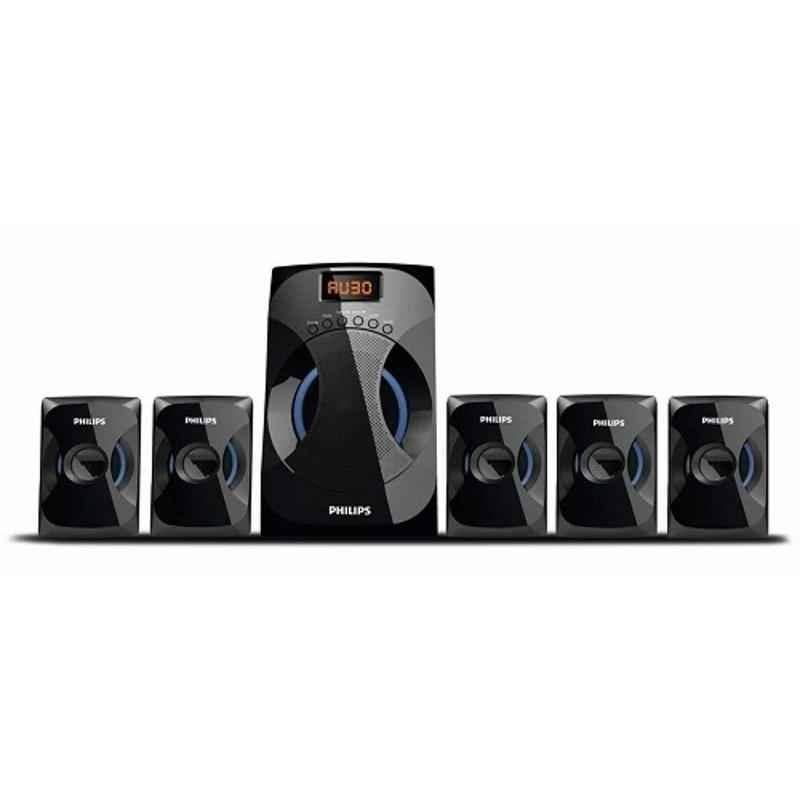 Philips 45W 5.1 Channel Black Multimedia Speakers System, SPA4040B