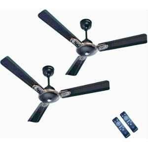 Activa Energia 28W 380rpm 3 Blade Marble Black BLDC Ceiling Fan with Remote & 5 Years Warranty, Sweep: 1200 mm (Pack of 2)