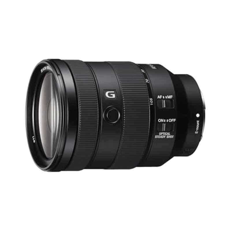 Sony SEL24105G 24-105 mm F4 Black E Mount Zoom Wide Angle Prime Camera Lens, SEL24105G/QSYX