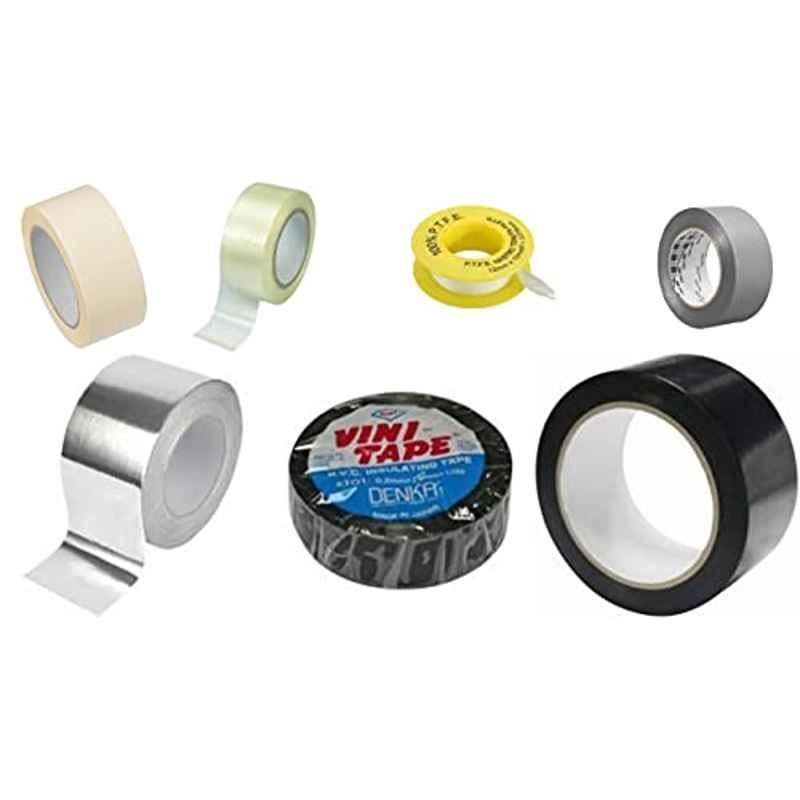 Abbasali 7Pcs All Types Of Tape Set for Electrical, Plumbing, Packaging & Ducting