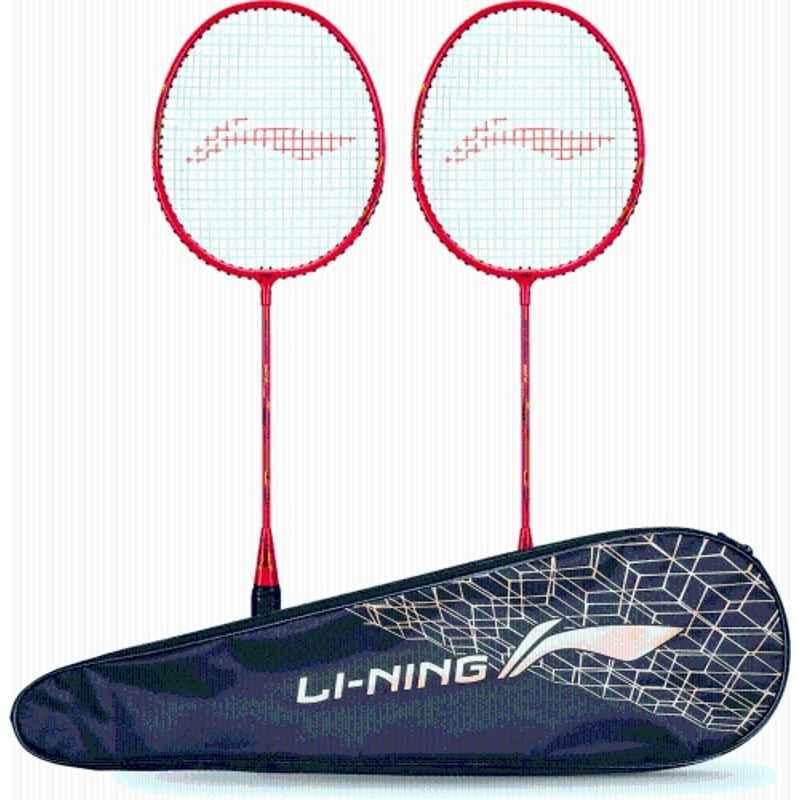 Li-Ning Mega Power MP 8 90g Multicolour Strung Badminton Racquet with Full Cover (Pack of 3)