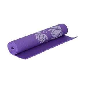 Strauss 1730x610x40mm Purple Floral Yoga Mat with Cover, ST-1396