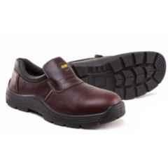 Jama Tacoma Genuine Leather Single Density PU Low Ankle Oiled Rust CG Cherry Safety Shoes, JB-007, Size: 8