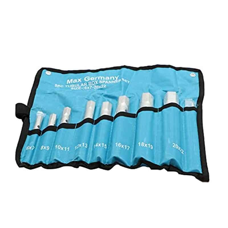 Max Germany 8 Pcs CrV Tubular Spanner Set, 4406-S08