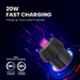 Portronics Car Power 7 20W Black Car Charger with Dual Output, POR 1554