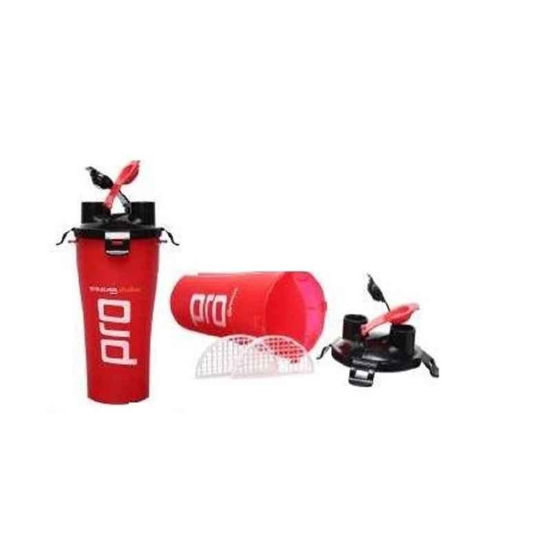 Strauss Pro 700ml Red Plastic Dual Shaker, ST-1112