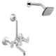 Prestige Ocean 2 Pcs Brass Chrome Finish Wall Mixer & Dolphin Shower Head Set
