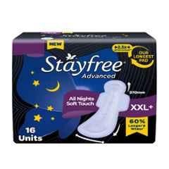 Stayfree 16 Pcs Advanced White Cotton Disposable Ultra Thin Sanitary Pad Packet, Size: XXL+