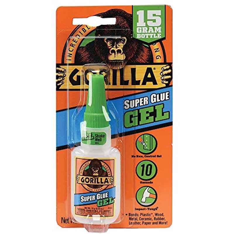 Gorilla 15g Clear Super Glue Gel, 4044400